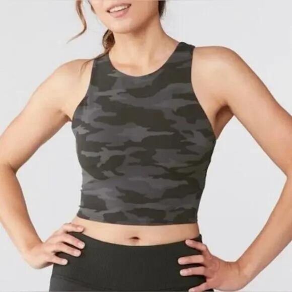 Athleta Conscious Crop In Powervita Camo A-C Size XS - Picture 1 of 12